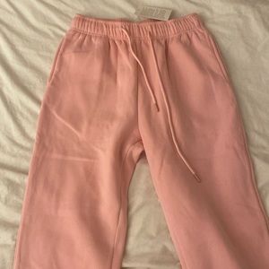 Pink sweatpants, size small